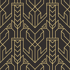 Abstract art deco seamless modern tiles pattern