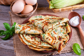 Zucchini pancakes