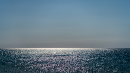 Fototapeta premium bright sunrise at the seaside