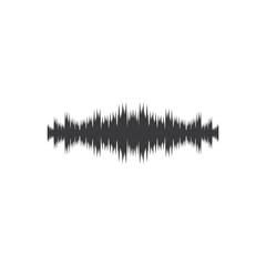 sound wave ilustration logo vector icon template