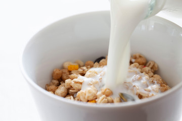 カップに入ったシリアル