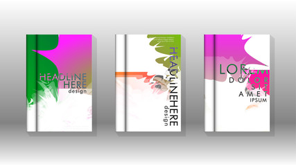 Vector design of background cover with colorful abstract spray patterns. Color mixture. Vector EPS 10. Vector illustration