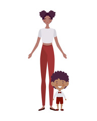 woman with children of back to school