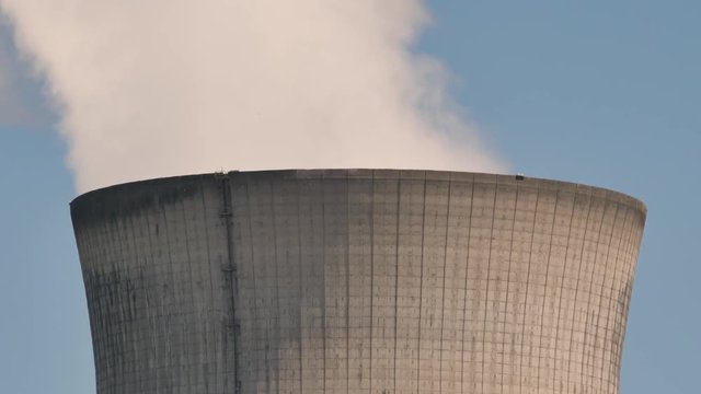 Cooling tower of Nuclear Power Plant in Doel Antwerpen