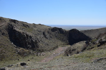 Near the Uybat river.Khakassia.