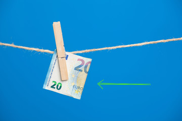 Billetes de Euro, moneda de la comunidad económica europea, el dinero es necesario en la vida...