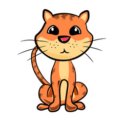 Vector illustration of a cat