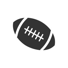 American football icon template black color editable. sports ball symbol vector sign isolated on white background. Simple logo vector illustration for graphic and web design.
