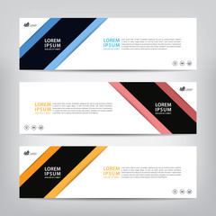 modern design, web banner template, vector illustration