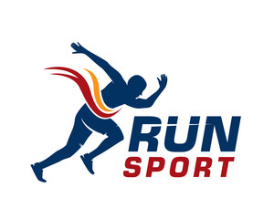 Running Man Logo Designs-Marathon Logo Template-Running Club or Sports Club