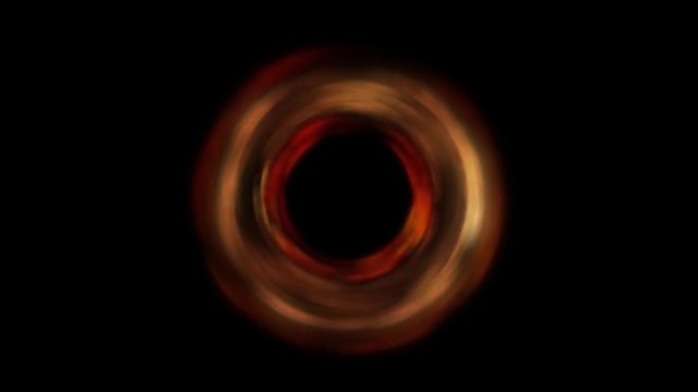 CGI of a black hole based on the first black hole image by event horizon telescope