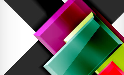 Colorful square and rectangle blocks background
