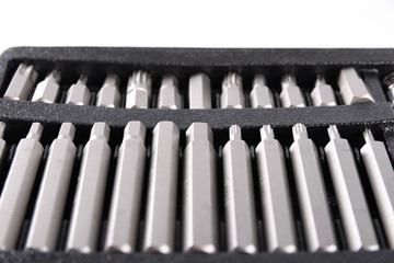 Set of screwdriver bits (torx heads)