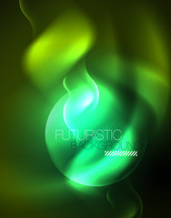 Neon lights vector abstract background