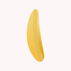  Vector illustration of a banana