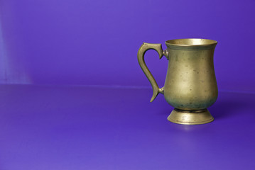 Old Cup Nickel silver with traces of corrosion