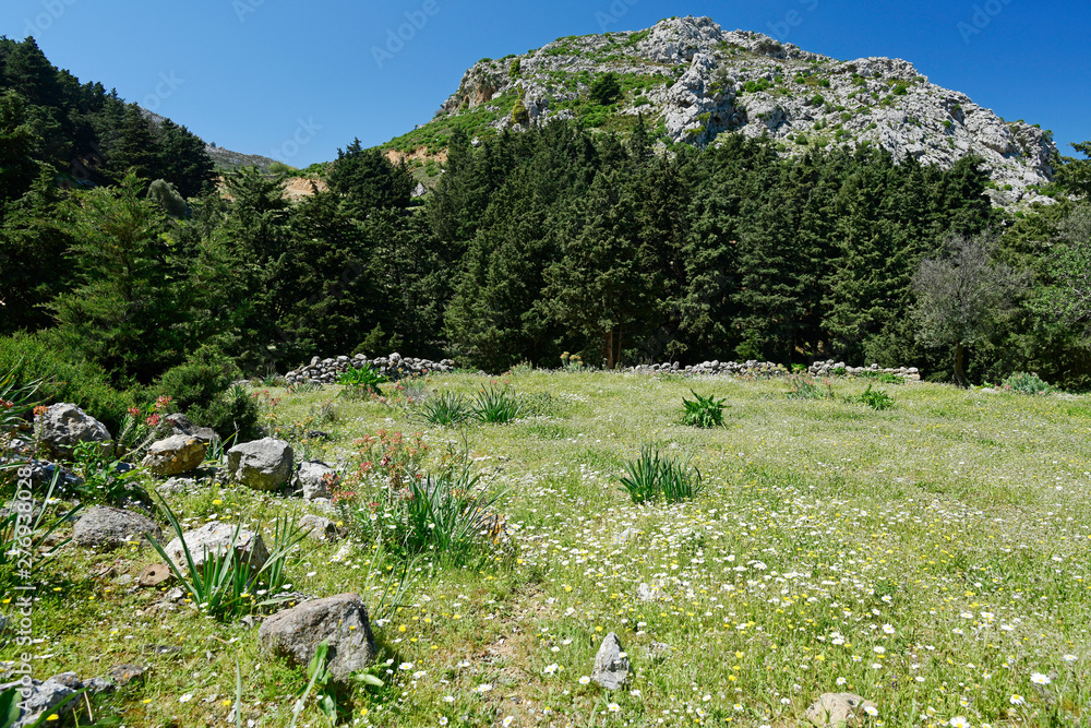 Canvas Prints Gipfelregion des Dikeos-Gebirges auf der griechischen Insel Kos