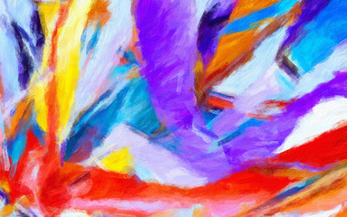 Wall poster print template. Abstract painting art. Hand drawn by dry brush of paint background texture. Oil painting style. Artistic pattern for web or graphic design. Modern impressionism technique.