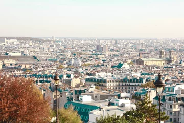 Foto op Canvas aerial view of Paris from Montmartre © tamiko