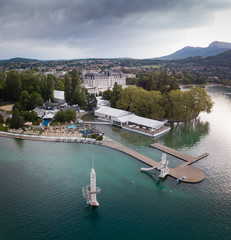 Annecy Festival MIFA Festival international du film d'animation vue aérienne pontons