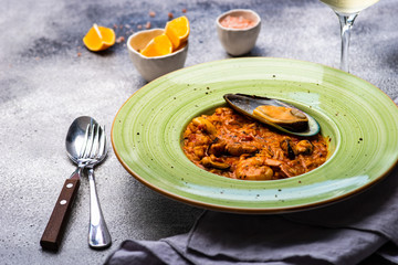 Risotto with sea food