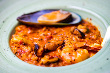 Risotto with sea food