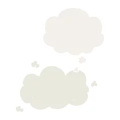 Gardinen cartoon cloud and thought bubble in retro style © lineartestpilot