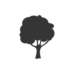 Tree icon template black color editable. Branch forest symbol vector sign isolated on white background. Simple logo vector illustration for graphic and web design.