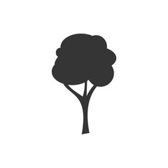 Tree icon template black color editable. Branch forest symbol vector sign isolated on white background. Simple logo vector illustration for graphic and web design.