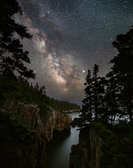 Fototapeta premium Milky Way over Acadia National Park