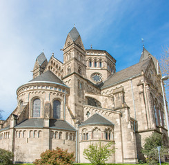 Obraz premium Sacred Heart Church (Herz-Jesu-Kirche) Koblenz Rhineland Palatinate (Rheinland-Pfalz)