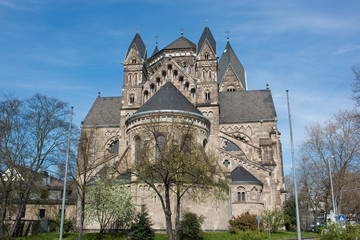 Fototapeta na wymiar Sacred Heart Church (Herz-Jesu-Kirche) Koblenz Rhineland Palatinate (Rheinland-Pfalz)