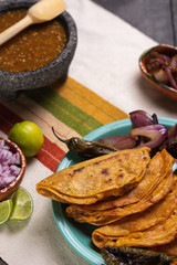 Tacos de barbacoa asados estilo Guadalajara Mexico