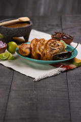 Tacos de barbacoa asados estilo Guadalajara Mexico