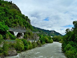 Fototapeta na wymiar Italy-river Isarco