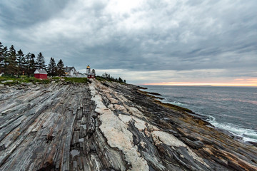 Lighthouse on the coast of Maine  