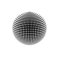 disco ball isolated on white background