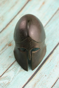 Casque grecque m&eacute;tallique