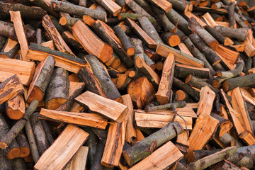 pile of alder wood