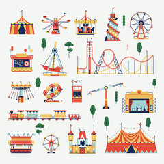 Amusement park design elements
