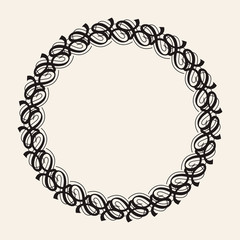 Vector graphic fashion symbol with place for text