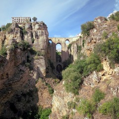 Ronda, Andalusien, Spanien Panorama und Felsen