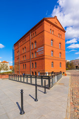 Bydgoszcz, Poland - Modern Arts Museum of the Regional Museum on the Mill Island in the historic...