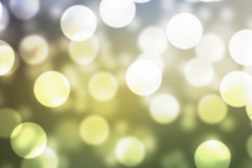 Green, Yellow and Blue Defocused Abstract Bokeh Background