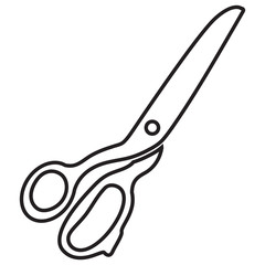 Scissors black symbol web icon isolated on white background