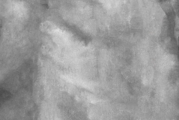 Grunge grey shades watercolor background. Abstract black and white ink effect water color illustration. Monochrome smeared gray aquarelle painted paper textured canvas for design, vintage card