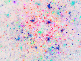 abstract chaotic fractal background 3D rendering illustration