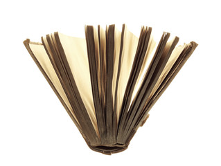 opened old book
