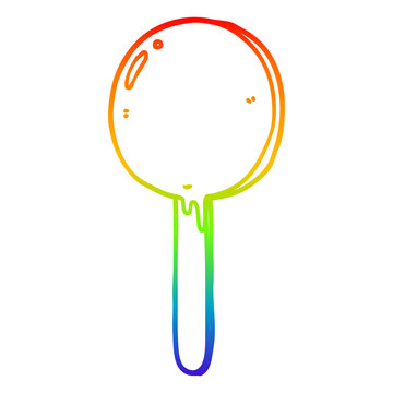 recommend clip art: rainbow gradient line drawing cartoon lollipop