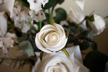 White rose petals for wedding